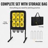 Malletra 9 Hole Baseball Pitching Net with Pitching Target, Adjustable