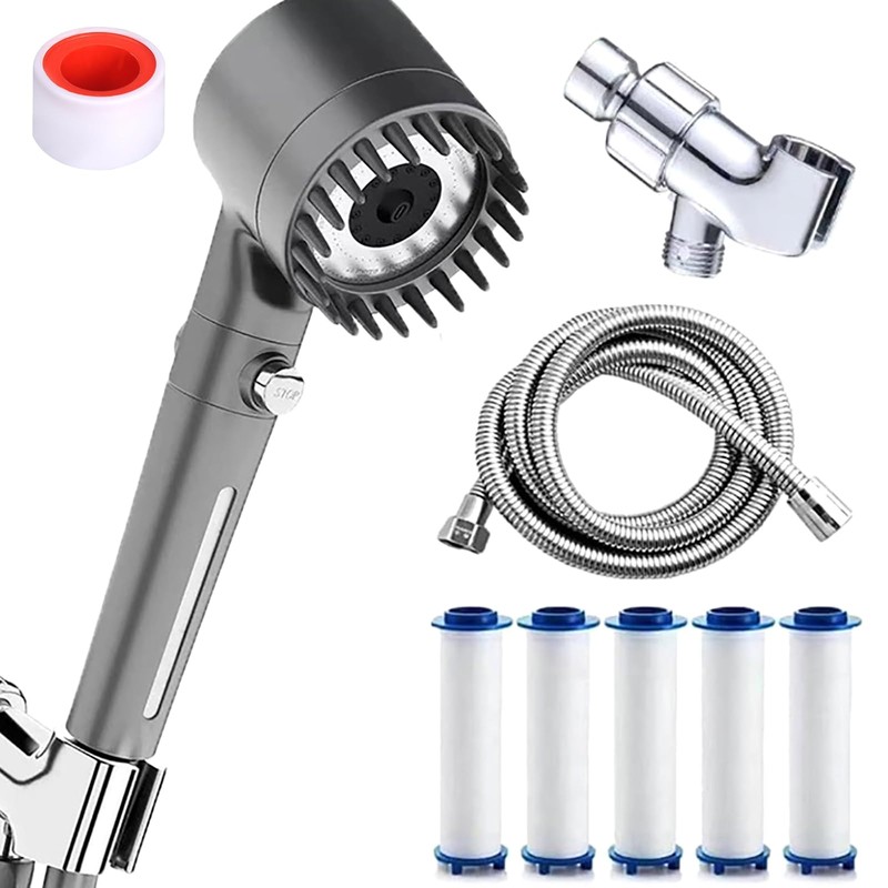 Cowenhey Ion Drops Shower Head, Filtered Shower Head with Massage