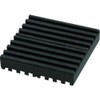 Hikari Double-Sided Vibration-Proof Reinforced Rubber Black 0.4 x 2 in (10 x 50 mm) Square 00874825-1 WBG10-50