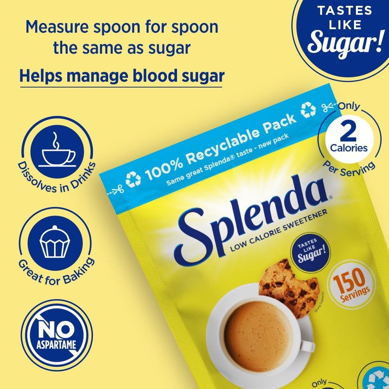 Splenda Low Calorie Granulated Sweetener, 75g Recyclable Pouch