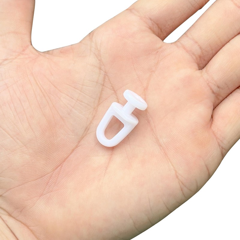 140 Pieces White Curtain Track Rollers Pulleys,Plastic Curtain Hooks Gliders
