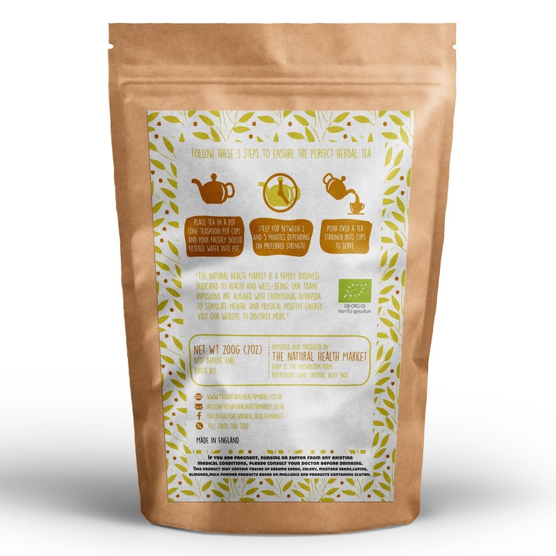 Organic Ginger Loose Tea by The Natural Health Market (200g)