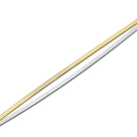 Rosefield Women's Snake Duotone Bracelet, Gold/Silver, 16.5-19.5cm