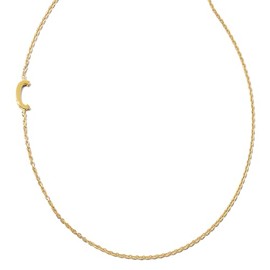 Kendra Scott Letter C Inline Initial Necklace, 18k Gold Vermeil