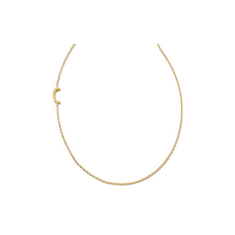 Kendra Scott Letter C Inline Initial Necklace, 18k Gold Vermeil