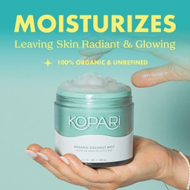 Kopari Kopari Organic Coconut Melt | Multi Purpose Skin Moisturizer, 100% Unrefined Coconut Oil Skin Care For Body, Hair, Face | Vegan, Cruelty Free, Paraben & Sulfate Free | 5.1 Oz