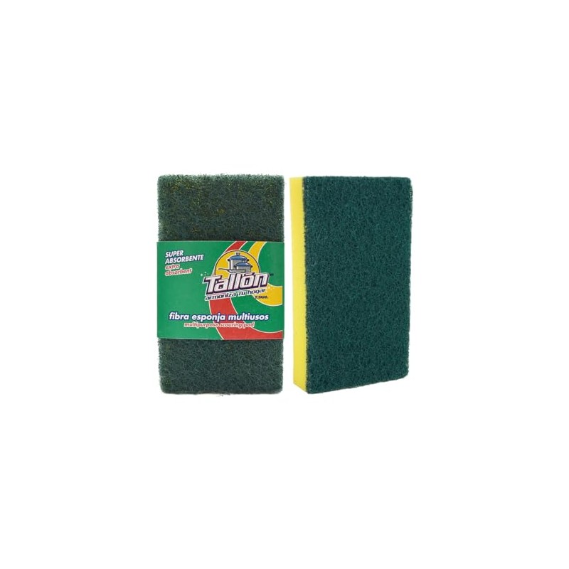 Esponja para Cocina con Fibra Abrasiva, Doble Cara Lavavajillas, Pack