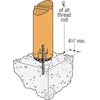 Simpson Strong-Tie PBV6 PBV 6-in. Hidden Standoff Post Base for