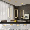 Ring Chandelier Modern LED Dimmable Pendant Lighting Adjust Ceiling Light