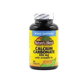 Nature's Blend Calcium Carbonate 600 mg with D3 400 IU 100 Tablets by Nature's Blend