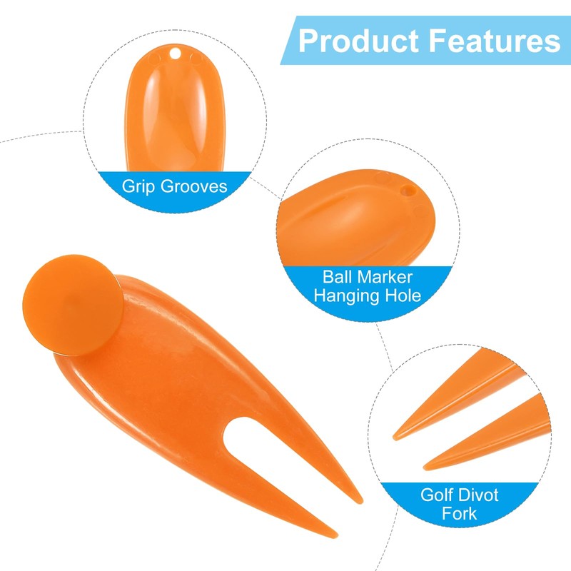 PATIKIL Golf Divot Repair Tool, 18 Pack Plastic Golf Divot