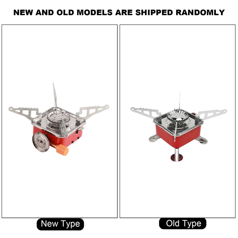 Mini Square Camping Stove Compact Folding Wind Proof Outdoor Backpacking