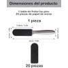 20 Lijas Y 1 Pieza Lima Para Pies De Acero