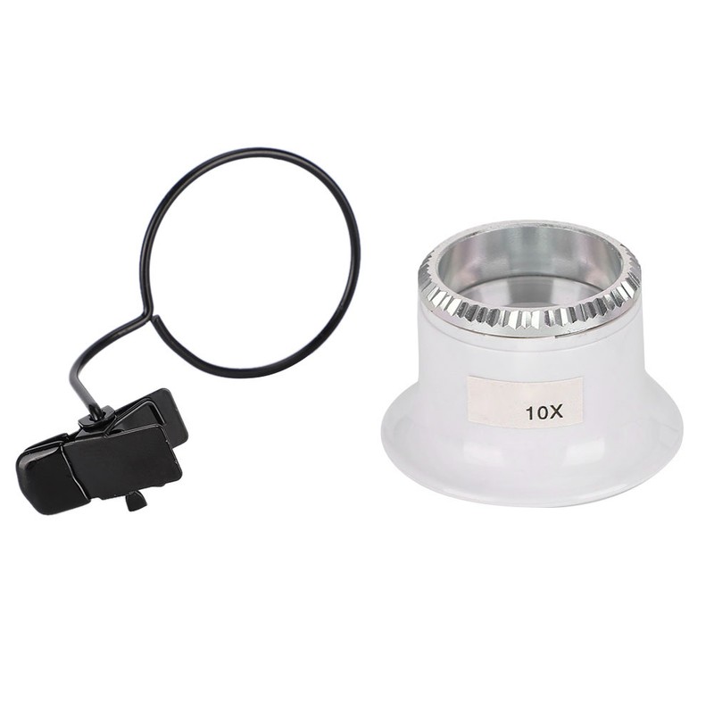 10X Clip On Watch Magnifying Glasses Repair Magnifier Loupe Jewelry