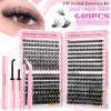 Kit De Extensiones 644 Pestañas Maquillaje Diy Lash Mixto