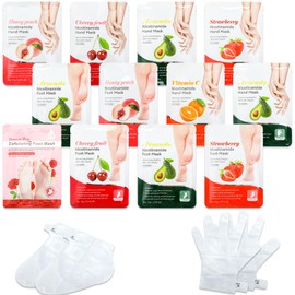 12 Pcs Fruits Beauty Hand Foot Mask Bulk for Women Girl Sister