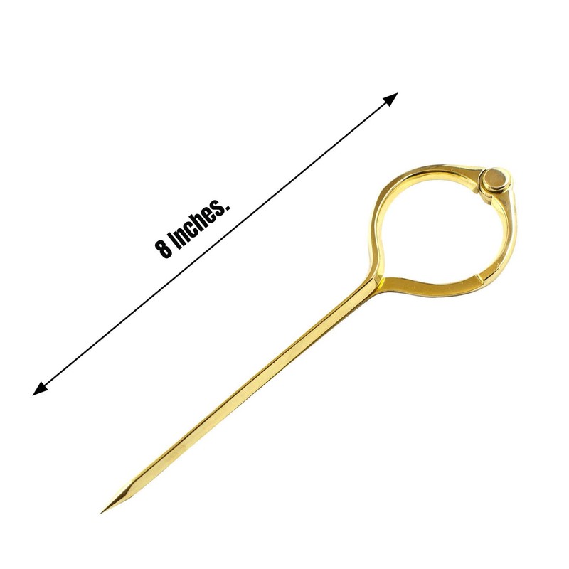 20cm Brass Straight Navigation Divider with Leather Case