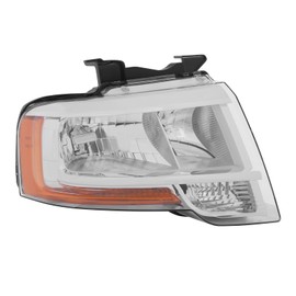 Front Halogen Headlights Assembly Right Side for 2015-2017 Ford Expedition w/Halogen Bulb Passenger Head Lights Direct Replacement Headlamps Assy Set (Right Passenger Side)
