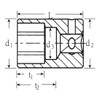 Stabilay Socket Hexagonal 40-12 Insertion Angle: 0.25 x Total Length: