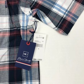 Jack O'Neill Men's Button Down Shirt Collection Plaid Small Blue