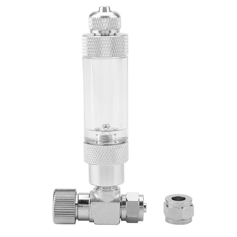 Duokon CO2 Bubble Counter, Needle Valve for Aquarium System, CO2