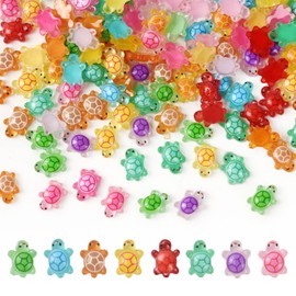 Hanycon 200PCS Mini Turtles Tiny Resin Turtle Miniatures Animals for Home House Grocery Photography Party Decoration