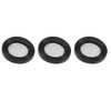 TOP-VIGOR 3Pcs Black Rubber Flat Washer 24mm OD 16mm ID