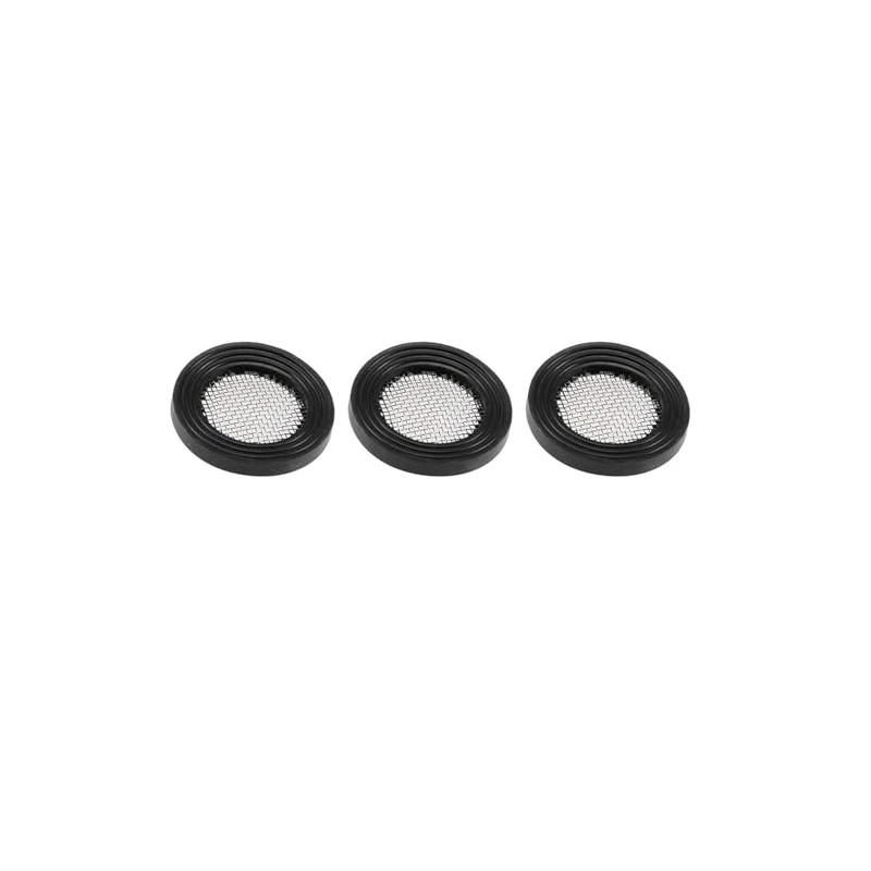 TOP-VIGOR 3Pcs Black Rubber Flat Washer 24mm OD 16mm ID