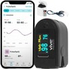 Vive Precision SP02 Pulse Oximeter Fingertip Bluetooth Includes Case, Batteries,