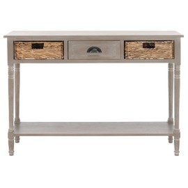 Safavieh Home Collection Christa Vintage White 3-Drawer Storage Console Table