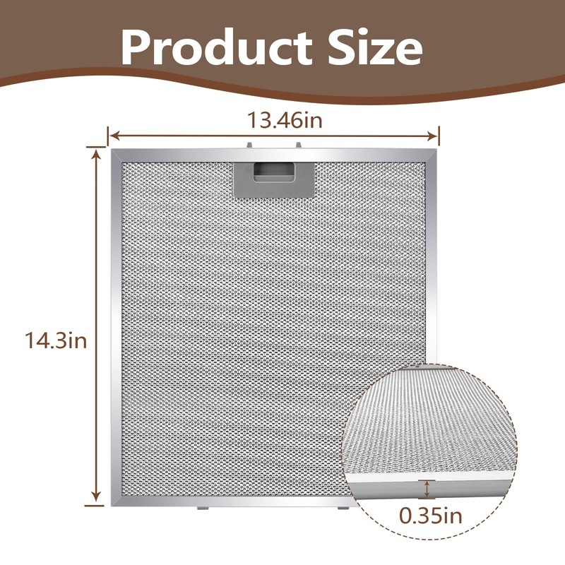 2PCS WA0575 Range Hood Filter 14.3"x13.46" Compatible with Vissani 30-inch