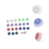 WOONEKY 24pcs Radial Polishing Discs Multi-grit Bristle Buffing Wheels for