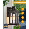 OPAXIS Outdoor Motion Sensor Light, 2 Pack Outside Sconce, Bronze