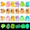 GSrenyu 36pcs Mini Resin Animals, Capybara Tiny Animal Resin Figurines,