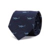 [COLORATA] Carolata Shark Pattern Necktie (100% Silk / Jacquard Woven),