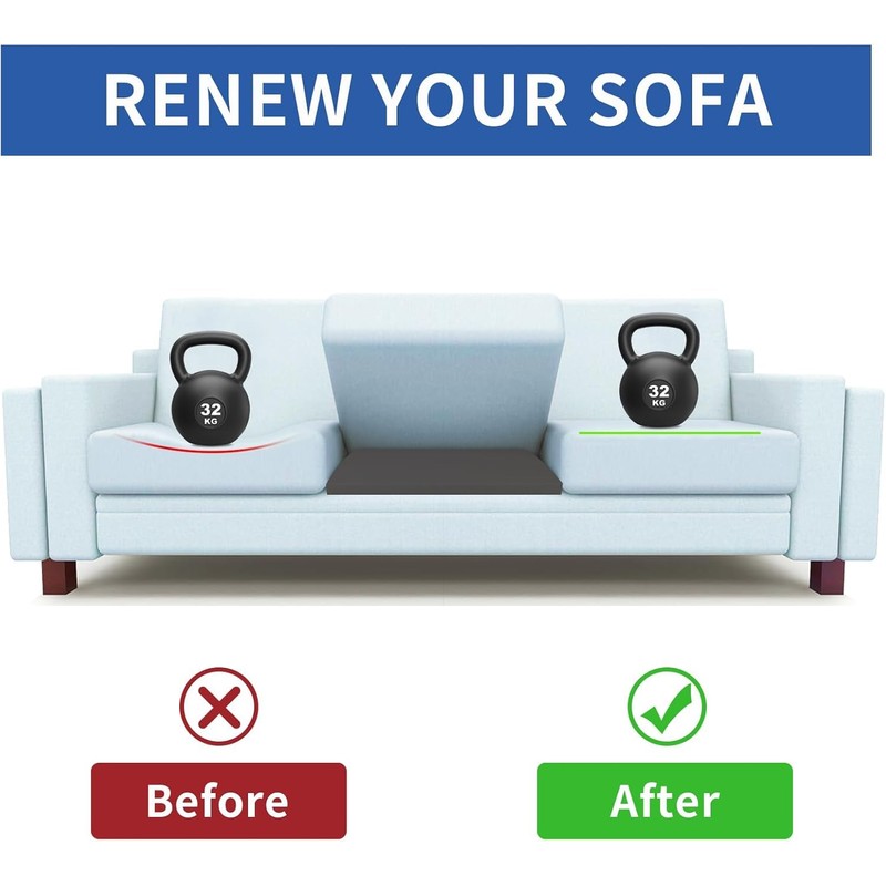 Lanswood Sofa Cushion Support for Sagging Seat 2Pack 50 x