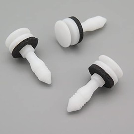 VVO Fasteners- White Plastic Front Door Card Clips for Jaguar S-Type, (Pack of 10)