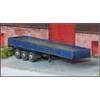 Knightwing Model Railway 3 Axle Flatbed Truck Trailer with Planked Sides - OO Gauge Plastic Kit