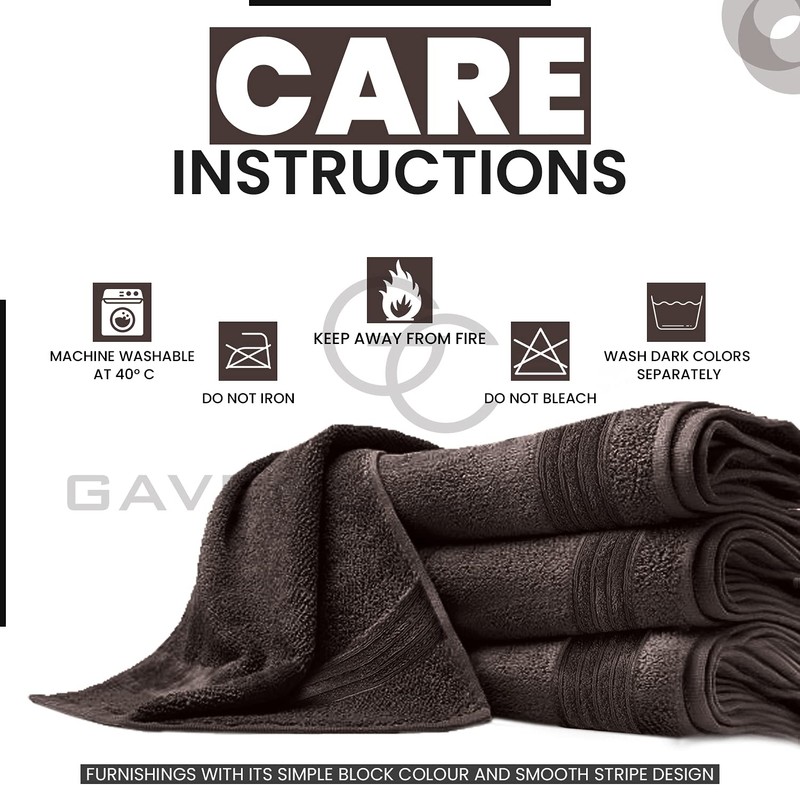 Gaveno Cavailia 100% Natural Cotton Thick Absorbent 450 GSM Hampton