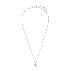 Amor Necklace with Pendant 925 Sterling Silver Girls Children's Necklace Silver Comes in Jewellery Gift Box, Sterling Silver, Cubic Zirconia