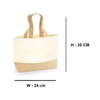 Westford Mill W450 Jute Base Canvas Shopper, natural