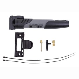 Mini Portable Bike Pump Handle Inflator High-Pressure Biking Mountain Bicycle Tire Ball Pump Accessories (Gray)