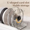SNBBGT Expandable Pot Organizer with 7 Adjustable Dividers for Kitchen