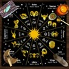 Tarot Table Cloth | 19.68x19.68in Square Velvet Tarot Tablecloth |