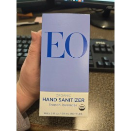 EO Organic Hand Sanitizer Spray: French Lavender, 2 Ounce (6 PACK)