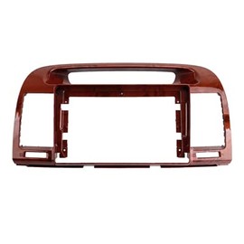 Bestycar Fits for Toyota Camry 2000-2006 Wood Car Radio Stereo Fascia Frame Double DIN 9 inch Dash Installation Mounting Kit