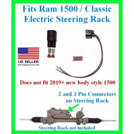 fits Ram 1500 DS Classic Steering Rack Power Electric Connector Plug Harness