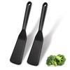 Silicone Omelette Spatula Turner, Long Crepe Pancake Spatula Nonstick Heat