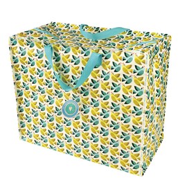 Large Storage Bag with Zip - Strong and Durable 55 x 48 x 28cm 70l - Love Birds Design
