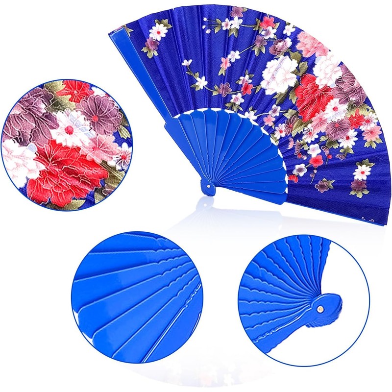 Fat-catz-copy-catz 1x Blue Flowers Fabric & Plastic 23cm Length Wedding